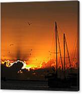 Panoramic Marine Splendor - Sunset. Canvas Print