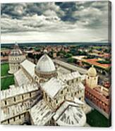 Panoramic Photo Of The Pisa Cathedral Canvas Print