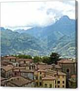 Panoramic View Barga And Apennines Italy Canvas Print
