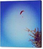 #paraglider #sky #summer #adventure Canvas Print