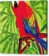 Parrot In Paradise Canvas Print