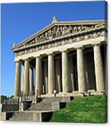 Parthenon At Nashville Canvas Print