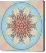 Pastel Sky Mandala Canvas Print