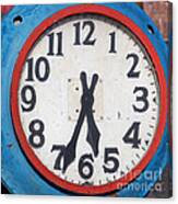 Patriotic Clock Canvas Print