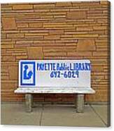 Payette Library Bench Canvas Print