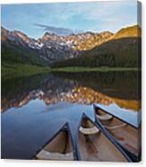 Peaceful Evening In The Rockies Canvas Print