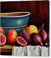 Peaches And Figs Canvas Print