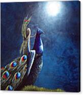 Peacock Princess Ii By Shawna Erback Canvas Print