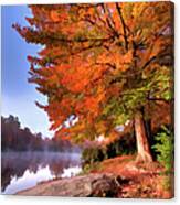 Peak Of Color - Blue Ridge Parkway Price Lake Canvas Print