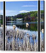 Peaks Of Otter Lodge Triptych Canvas Print