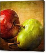 Pear And Apple Canvas Print