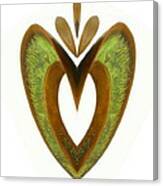 Pear Heart Canvas Print