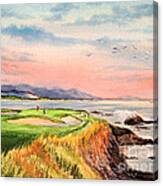 Pebble Beach Golf Course Hole 7 Canvas Print