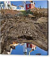 Pemaquid Point Lighthouse Reflection Canvas Print