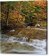 Pemigewasset River Cascades In Autumn Canvas Print