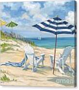 Perfect Beach Blue Canvas Print