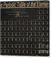 Periodic Table Of The Elements Canvas Print