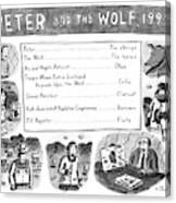 Peter And The Wolf Canvas Print