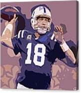 Peyton Manning Abstract Number 2 Canvas Print