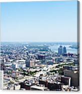 Philadelphia Aerial View On Sunny Day Canvas Print