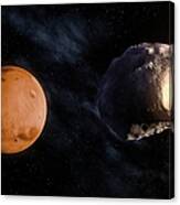 Phobos And Mars, Artwork Canvas Print