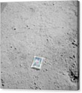 Photograph Left On The Moon Canvas Print
