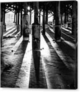 Pier Shadows Canvas Print