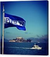 #pier39 #sf #alcatraz #yacht Canvas Print