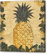 Pineapple Floral Canvas Print