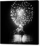 Pirates And Fireworks Canvas Print