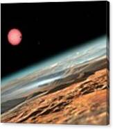Planetary Atmosphere In Trappist-1 System Canvas Print