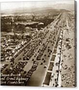 Playland-at-the-beach From Sutro Heights Park San Francisco  Circa 1948 Canvas Print