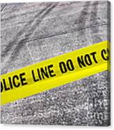 Police Line Canvas Print