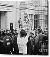 Poll Tax Riots London Canvas Print