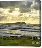 Polzeath Sunrays Canvas Print