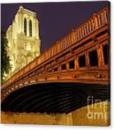 Pont Au Double And Notre Dame De Paris Canvas Print