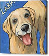 Pop Art Labrador Canvas Print