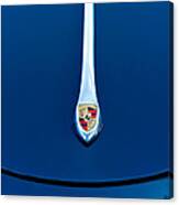 Porsche 1600 Super Hood Emblem Canvas Print