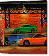 Porsche Depot Canvas Print