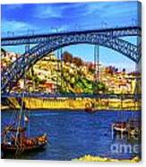 Porto Barges Canvas Print
