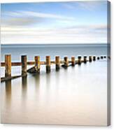 Portobello Groynes Canvas Print