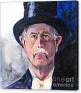 Portrait Of A Man In Top Hat Canvas Print