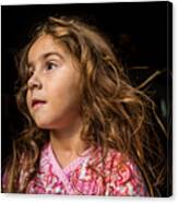 Portrait Of A Young Girl. Canvas Print