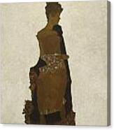 Portrait Of Gerti Schiele Canvas Print