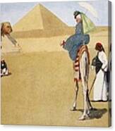 Posing At The Pyramids, From The Light Canvas Print