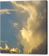 Powerful Cloud Pattern At Sunset. Canvas Print