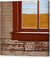 Prairie View Out Window Canvas Print