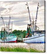 Preparing The Nets Canvas Print