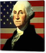 President George Washington V4 Canvas Print