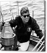 President John Kennedy Sailing Canvas Print
